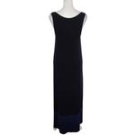 Lilla P Blue and Black Maxi Dress Size XS Black Minimalist Dress Photo 1