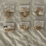Set of 6 Gold Earrings Bundle Photo 8
