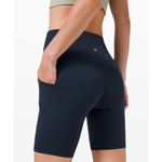 Lululemon  Align High Rise Bike Shorts with Pockets 8" True Navy Blue 6 Photo 1