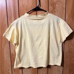 Vintage Cromer Maine Dolphin Cropped Graphic Tee Yellow Medium Y2K USA Photo 5