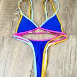 SheIn color block cheeky thong bikini set S. Photo 0