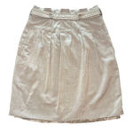 BCBGMAXAZRIA  Skirt Women's Beige Pleated Career Casual Knee Length Size 4 Photo 0