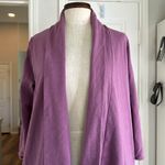 Pacas Pima alpaca open cardigan Purple Size M Photo 8