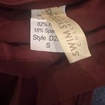 Bare Necessities Swim Systems Dark Red Bikini Bottom with Skirt small Photo 2