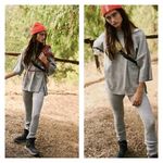 Free People NEW  The Recovery Knit Set XS Grey Photo 1