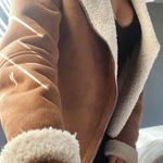 Forever 21 Faux Fur Suede Full Zip Moto Jacket Photo 16