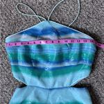 Hutch  Blue and Green Sequin Romper Photo 7