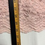 Teddi Rose Velvet Lace Blouse Womens XL Fairy Coquette Short Sleeve Soft Pink Photo 6