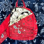 Handmade  Sling Back Strap Bandana Money Backpack Photo 4