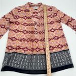 HD in Paris ANTHROPOLOGIE Kaveri Blouse US Size 2 Pintuck Peasant Henley Photo 7