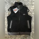 Bass Pro Shops Bass Outdoors Faux Sherpa Fleece Full Zip Women's Hiking Vest Jacket L NWT Black Photo 5