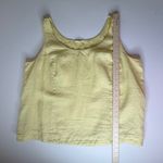Eileen Fisher Yellow 100% Irish Linen Tank Top Sz 1X Coastal Lightweight Resort Photo 9