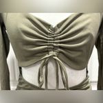 🆕 Heart Hips Olive Green Ruched Dress Size M Size M Photo 2