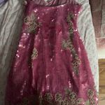 Love Shack Fancy Meline Dress In Raspberry Sparkle Photo 14