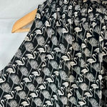 Catherine Malandrino Black and White Flamingo Print Top Sleeveless Sz Sm Photo 3