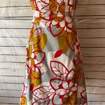 Maeve Anthropologie 70’s Vibrant Floral Midi Dress Size 4 Photo 2