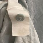 ZARA  Women’s‎ Sz S Pale Blue Embroidered/Beaded Leaf Blouse Photo 11