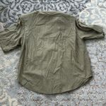 Vintage Georgiou Silk Two Piece Skirt Set Olive Green Large Photo 4