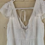 Lulus  White Eyelet Midi Dress Photo 4