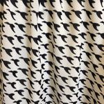 Dina Be  ivory mini flounce skirt with‎ black flying ducks geese size L Photo 1