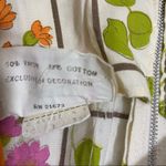 VTG 60’s Mode O’Day Orange Belted Waist Floral Dress USA Cottagecore Boho Photo 9