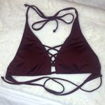 Mossimo Halter Swim Bikini Top Maroon Size SMALL Photo 5