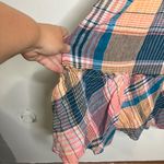 Vineyard Vines  mocked‎ puff sleeve midi dress mallard blue plaid women’s size XS Photo 4