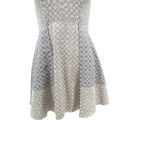 Prose &‎ Poetry Blue and Cream Textured Geometric Print Dress Dress Size Small Photo 4