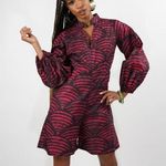 Kahindo Kalenjin Red Scallop Print Romper Size 4 Photo 8