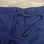 Coldwater Creek Blue Drawstring Waist Pull On Cropped Cargo Pants Size PS Photo 5