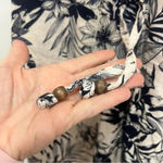 SOUND STYLE by Beau Dawson Linen Rayon Wide Leg Floral Pants size large Blue Photo 7