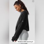 Alo Yoga  NWT Unisex Wool Cashmere New Class Crewneck Sweater Black Size L Photo 1