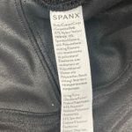 Spanx Leggings Medium Black Faux Leather Shiny Stretch High Waisted Vegan Photo 10