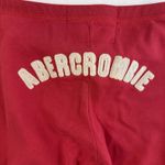 Abercrombie & Fitch VTG Y2K Large Joggers Sweatpants Patch Spellout Low Rise Red Photo 6