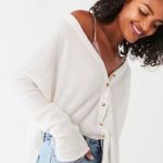 Urban Outfitters waffle oversized cardigan gray size small Photo 1