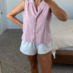 Villager Vintage Pink seersucker collared tank Photo 1