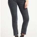 AGOLDE  Jeans Womens 25 Toni Straight Leg Faded Black Denim Distressed Raw Hem Photo 0