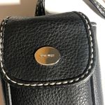 Nine West  Vintage 90’s Black Faux Leather Micro Mini Wristlet Cell Phone Holder Photo 1
