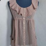 Daniel Rainn Smock Style Sheer Blouse Top Photo 0