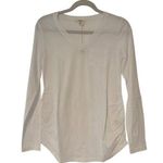 Splendid NWT V-Neck Long Sleeve Maternity T-Shirt In White Size XS Photo 0