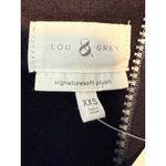 Lou & grey NWT Lounge Wear Black Quarter Zip Pullover Sweatshirt XXS Soft Photo 4