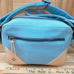 Free People We The Free Blue Canvas Convertible Crossbody Bag Photo 5