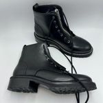 Rag and Bone Cannon Combat Zipper Boots in Black Leather Size 7 US 37 EU New Photo 3