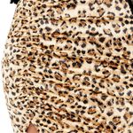 Free People Lepoard Asymmetrical Pencil Mini Skirt Photo 3