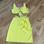 Solid & Striped NWT  kai top and skirt set in yellow Photo 4