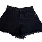 ABRAND Jeans Venice Luna Black High Rise Cut Off Denim Shorts NWT 27 Photo 0