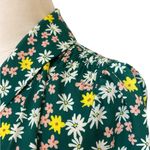 Maude Floral Button through long sleeve shirt dress Green Size 10 Photo 2