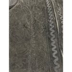 Peter Nygard Womens Black Ribbed Knit & Suede Detailed Sweater Jacket Size M Photo 1