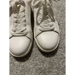 White House | Black Market Aspen Womens Animal Print Accent White Sneakers 6 Photo 2