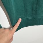 J Crew Ruffle Collar Preppy Crew Neck Sweater Women S Emerald Green Pullover Top Photo 2